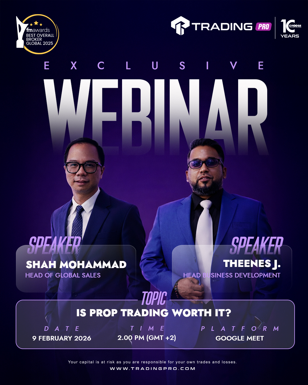 Is Prop Firm Trading Worth It in 2026? Join TradingPRO’s Exclusive Live Webinar!