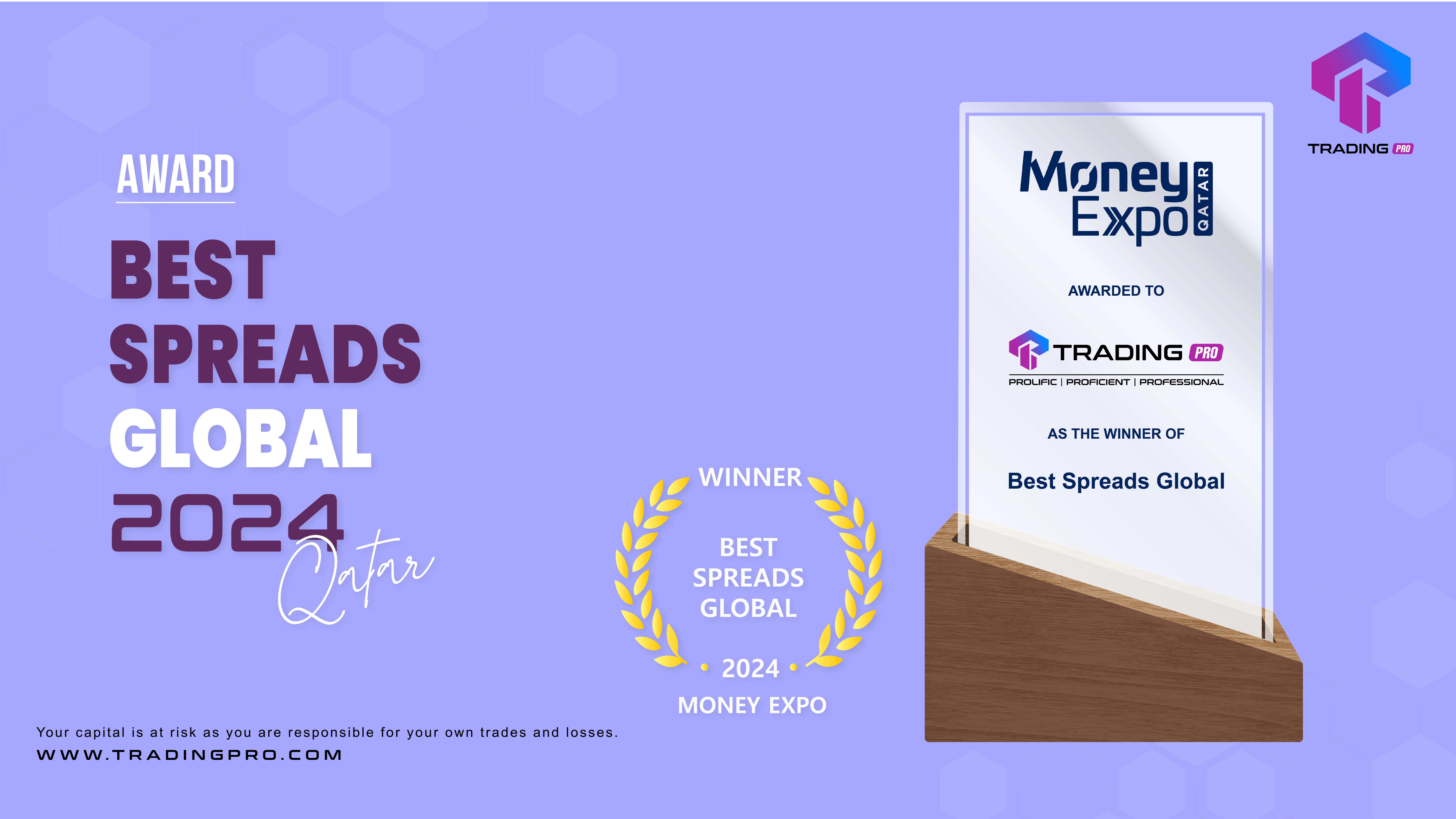 TradingPRO's Recognition in Qatar: Wins 'Best Spreads Global 2024' Award