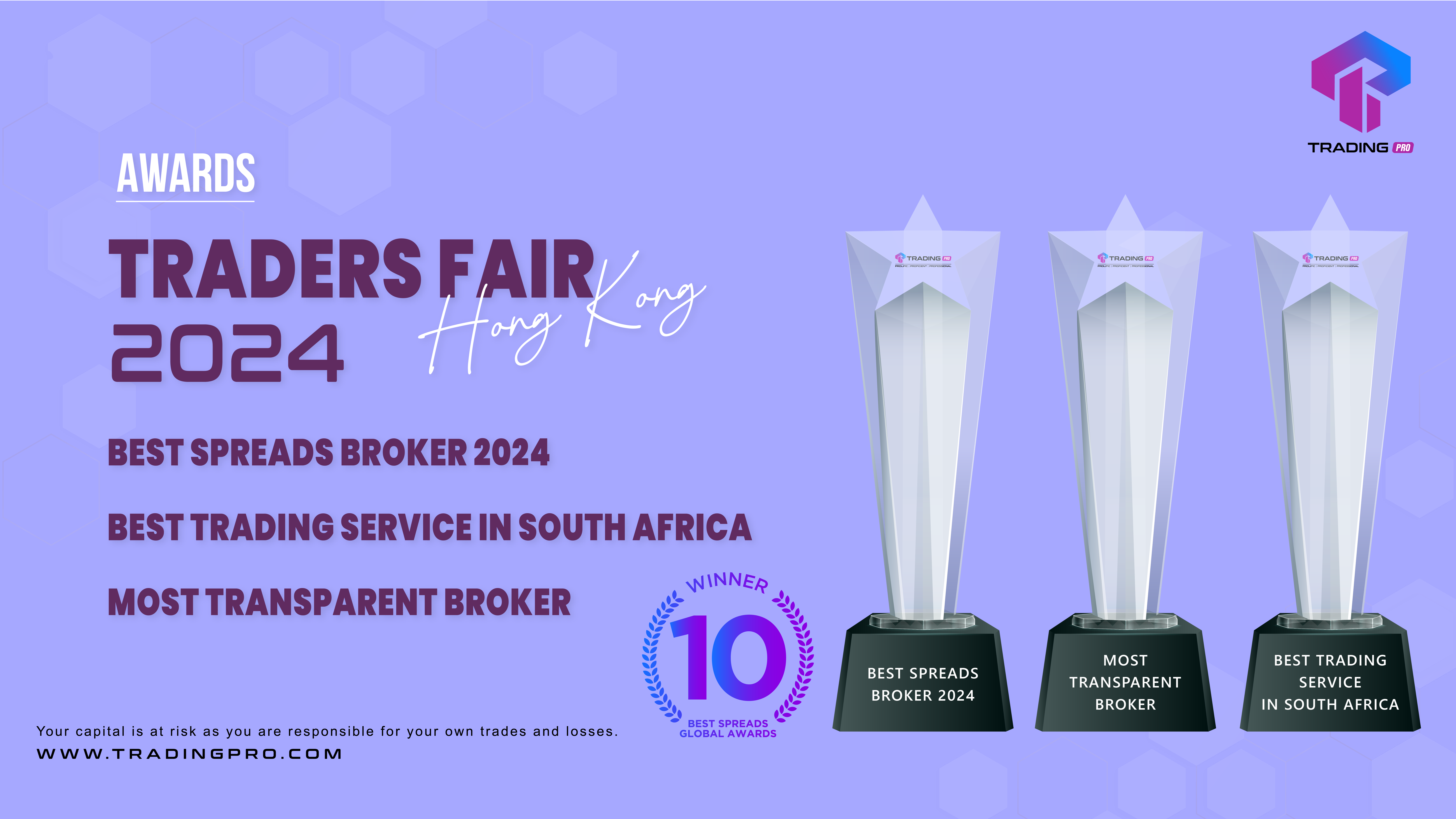 TradingPRO Secures Triple Prestigious Awards at Traders Fair Hong Kong 2024