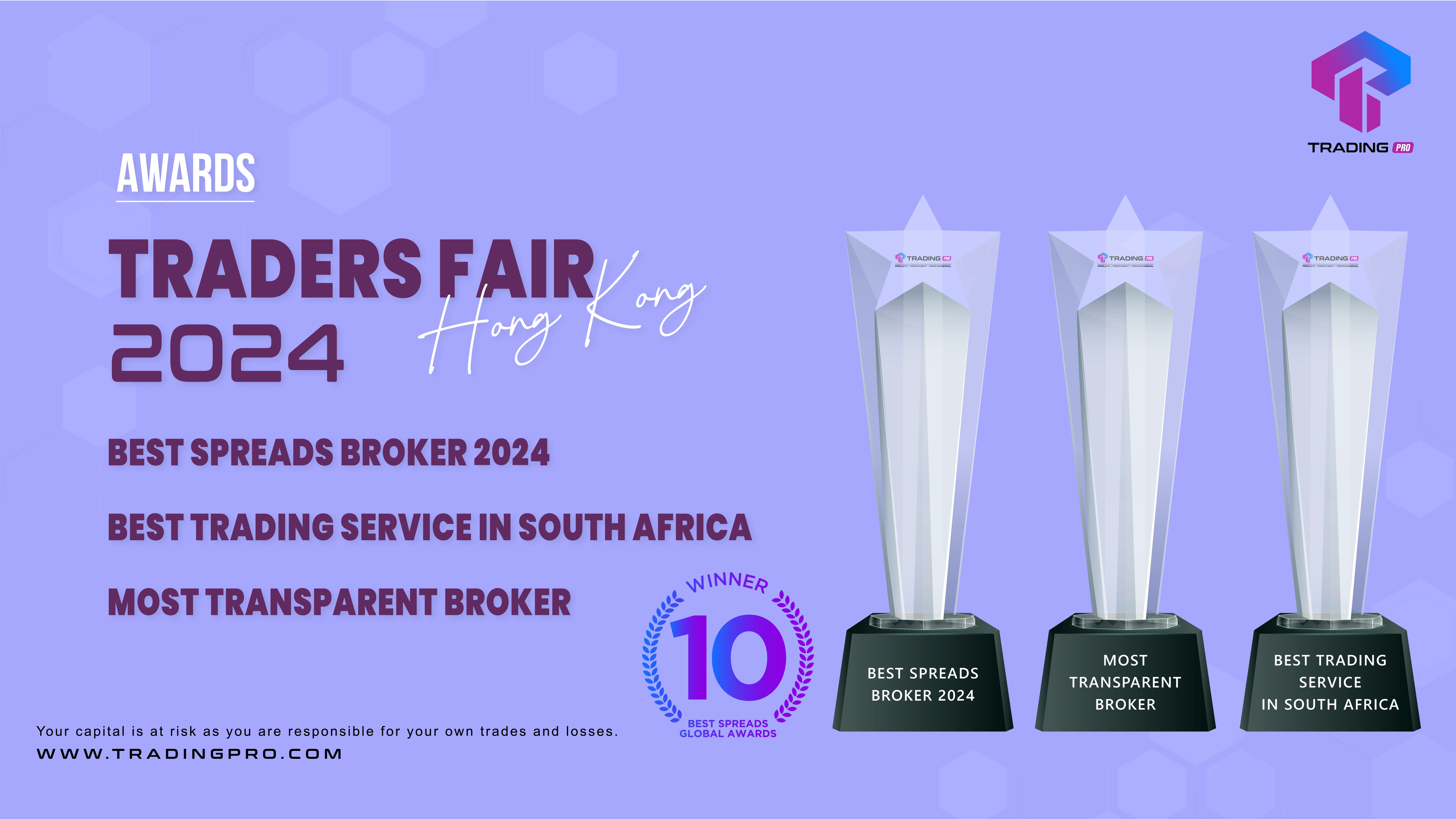 TradingPRO Secures Triple Prestigious Awards at Traders Fair Hong Kong 2024