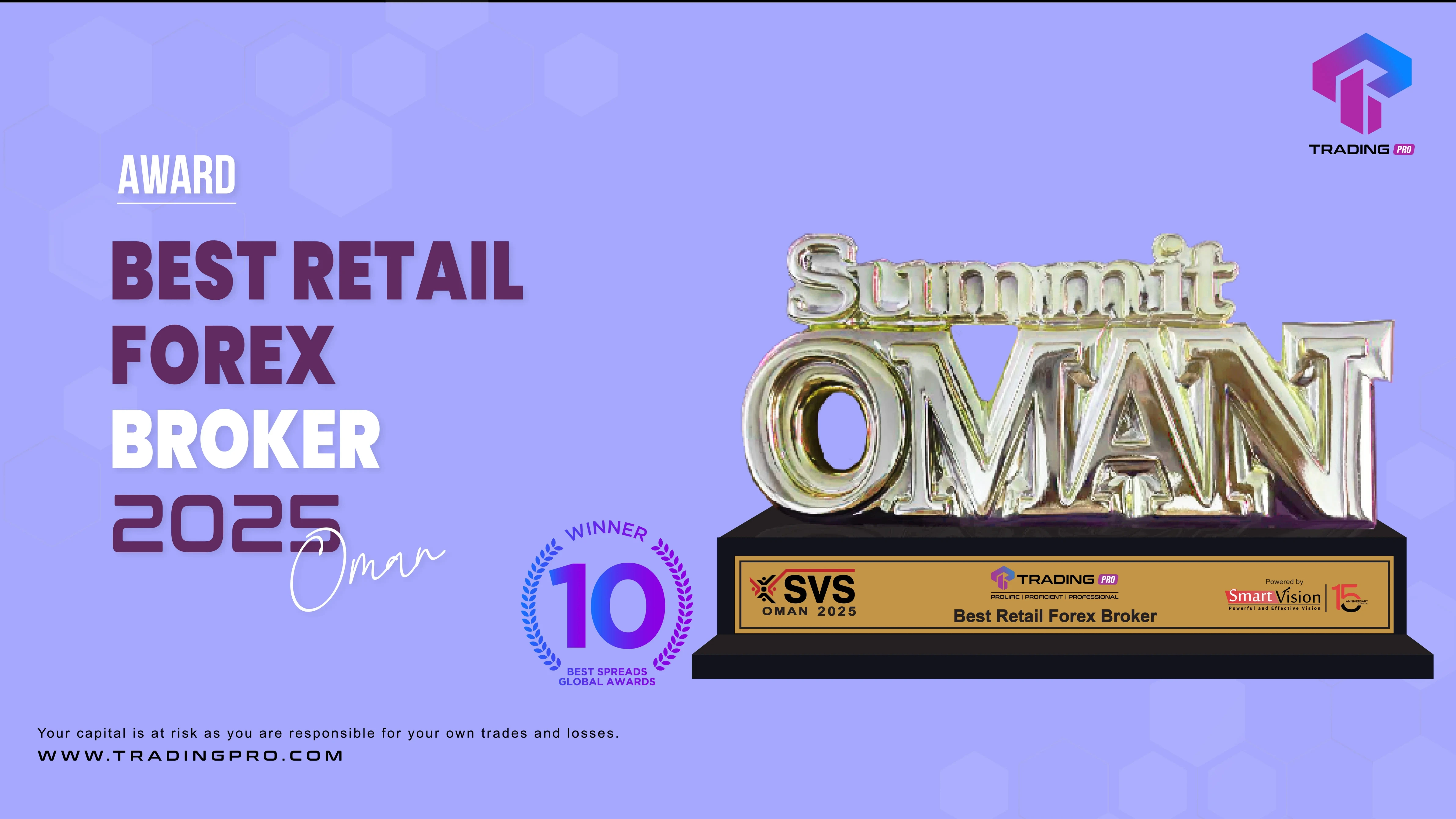 TradingPRO Named Best Retail Forex Broker in Oman 2025